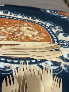 Eco-Friendly Wooden Cutlery Set of 30