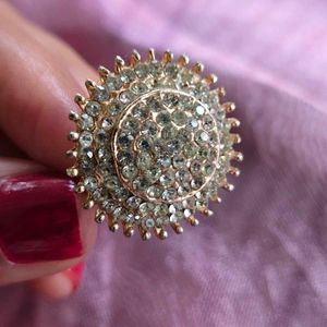 Sparkling Sunburst Ring