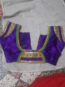 Vibrant Purple Embroidered Blouse