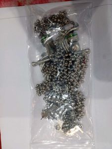 Krishna Flute Silver Oxidized Necklace