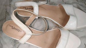 White Patent Block Heel 👠