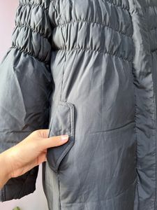 Black long puffer jacket