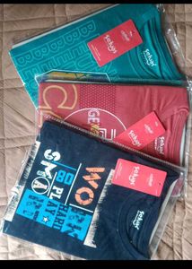 set of 3 Men's Graphic Print T-Shirt