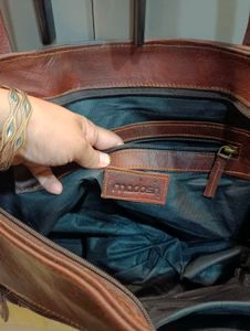 Chic Brown Leather Tote Bag