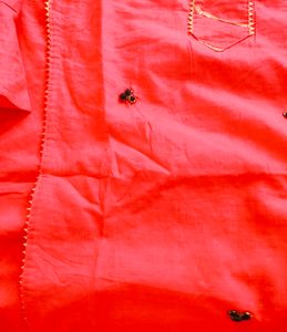 Red Embroidered Kurti Dress