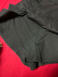 Cute Black Skort with Bow Detail