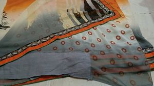 Abstract Print Saree