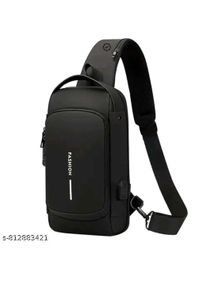 Stylish Black Fashion men's crossbody bag