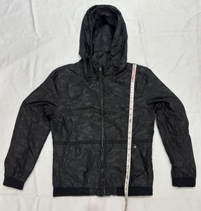 Men’s Black Camo Hooded Jacket
