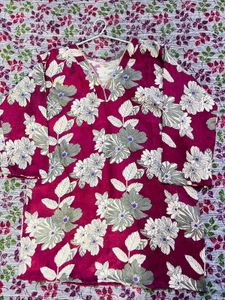 Floral Print Kurta