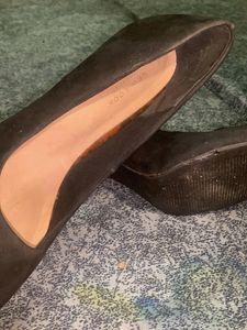 Classic Black Suede Pumps