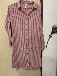 Striped Button-Up Shirt