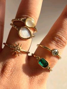 Set Of 4 Ring Stack