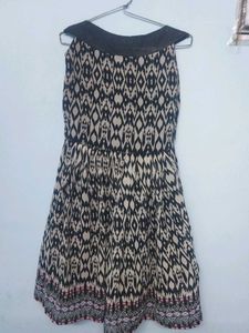 Stylish Geometric Print Dress