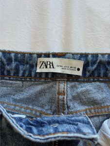 Zara The High Waist Ankle Straight Jeans