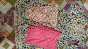 Floral Print Kurta Set with Dupatta