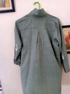 WOMENS Embroidered Green TOP