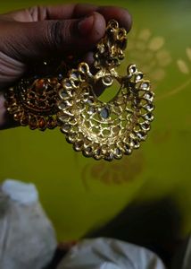Elegant Gold-Tone Statement Earrings