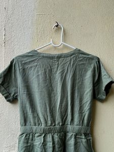 Max New olive colour jumpsuit/ playsuit