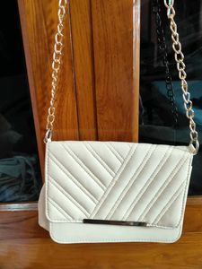 Minimalist Beige Sling bag