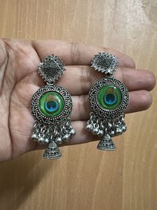 Ethnic Mirror Work Earrings