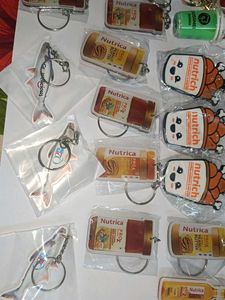 15 Key chain Assorted Nutrica &amp; Cute Charms Keycha
