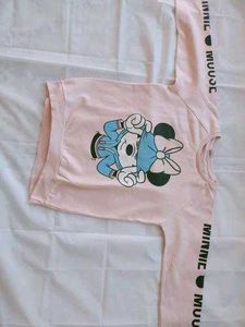 Pink Minnie Mouse Graphic Sweatshirt