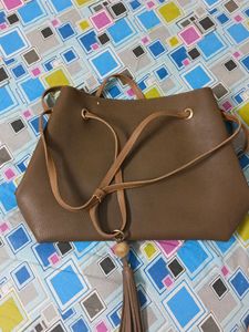 Leather Feel Handbag | Large Purse