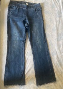 Pull-On Flare Jeans