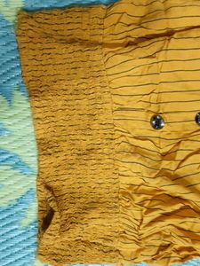 Striped Mustard Top