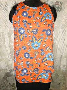 Vibrant Floral Sleeveless Top 34 -38"