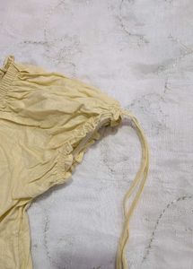 cute butter yellow top 100%cotton