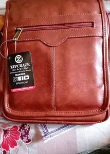 Stylish Men's Leather Sling Bag/ Cross Bag