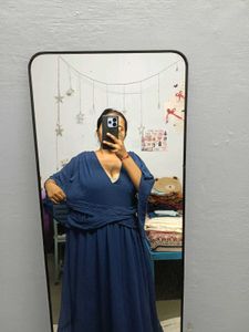 Elegant Navy Blue Gown