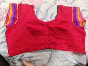 Vibrant Red Ethnic Blouse