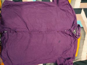 Men's Purple Casual Shirt
