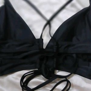 Black Bikini Top sez M