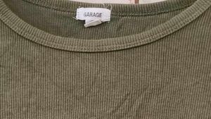 Olive Green Long Sleeve Crop Top