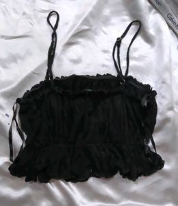 Chic Black Crop Top