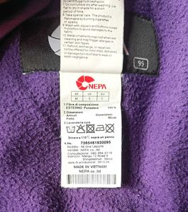 Brand is NEPA Purple Fleece Zip-Up Jacket OG
