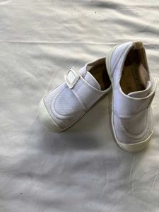 Miki House White Velcro Shoes