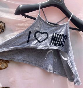 I Heart Hugs Gray Tank Top