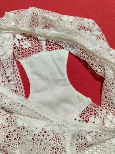 Per Una White Lace Boyshorts –