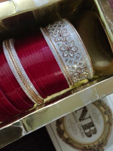 Red &amp; golden Bridal Bangles