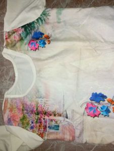 Vibrant Floral Print Kurta