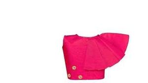 Pink Mirror Work Blouse