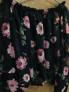 georgette cropped top