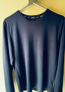 Men's Navy Blue Long Sleeve T-Shirt