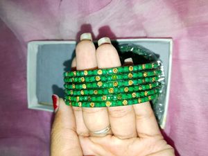 Beautiful Green Bangles Set