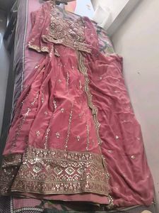 XXL Designer Fully Stitched Stunning Pink Lehenga